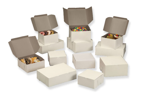 Plain Lock Corner Cake Boxes (No Window)